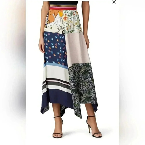 See by Chloé Summer Patchwork Handkerchief Skirt S - Picture 3 of 9